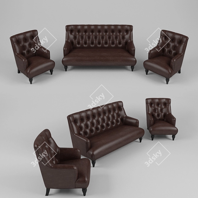 Comfort Haven Sofa 3D model image 3