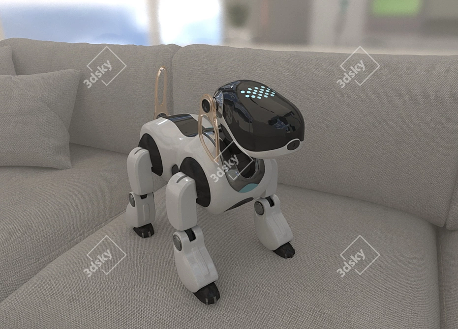 Sony Aibo Robot Toy 3D model image 2