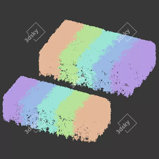 Lucidus #6 Rectangular Hedge 3D model image 3