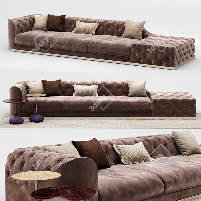 Longhi Milton Sofa: Special Composition 3D model image 1