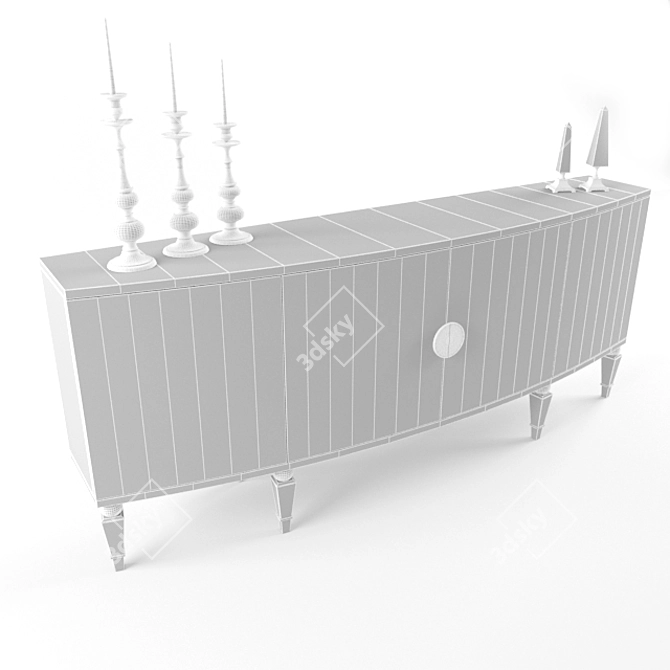 Viento Sideboard: Stylish Storage with Versatile Sizes 3D model image 3