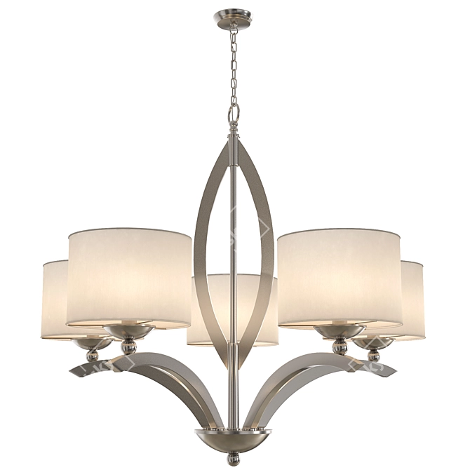 Elegant Crystal Chandelier 3D model image 1