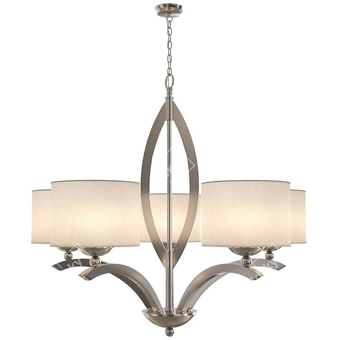 Elegant Crystal Chandelier 3D model image 2