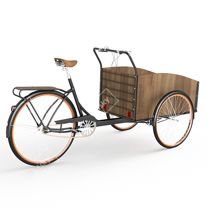 Christiania Cargo Bike: Max 2014+vray, FBX 2009 (Reassign Materials) 3D model image 2