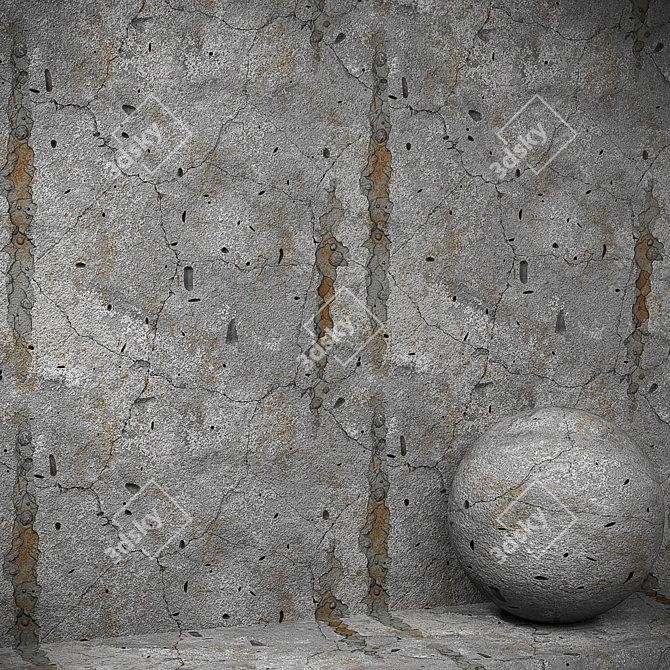 Rustic Art Beton Plaster 3D model image 2