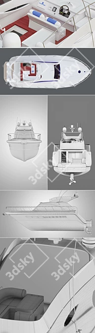  Seafarer 01: Stunning Yacht Replica 3D model image 3