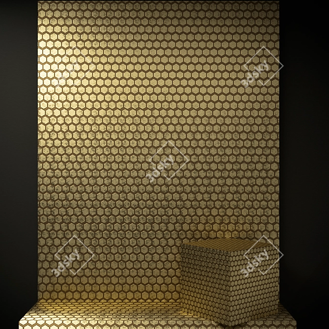 Elegant Brass Polished Decor 3D model image 1