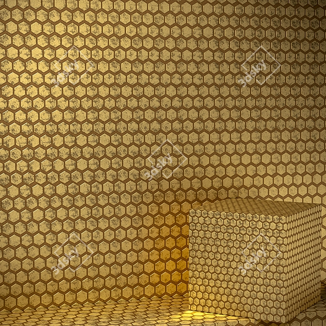 Elegant Brass Polished Decor 3D model image 2