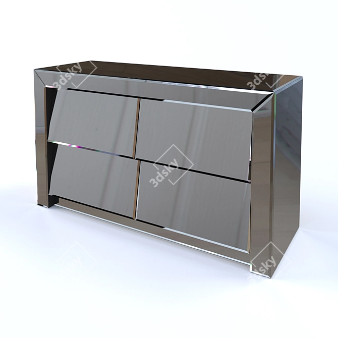 Reflective Storage Chest 3D model image 1