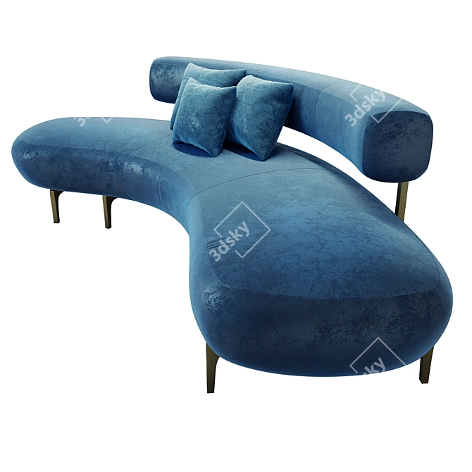 Ella Piet Boon Designer Sofa 3D model image 1