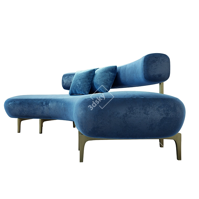 Ella Piet Boon Designer Sofa 3D model image 3