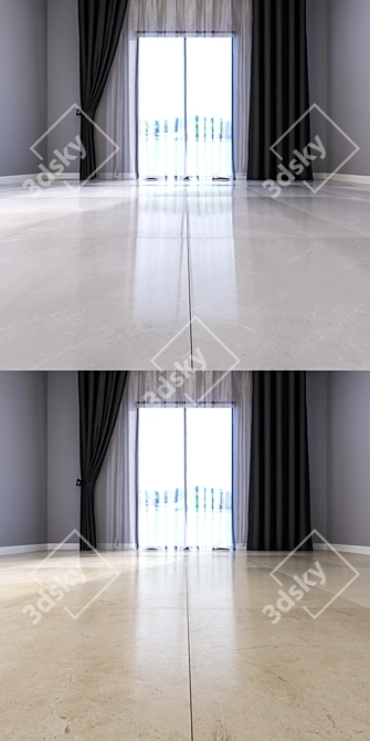  Elegant Marble Floor Tiles 3D model image 3