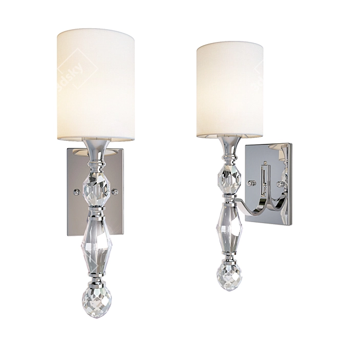 Evi Collection Bra Style Sconce 3D model image 1