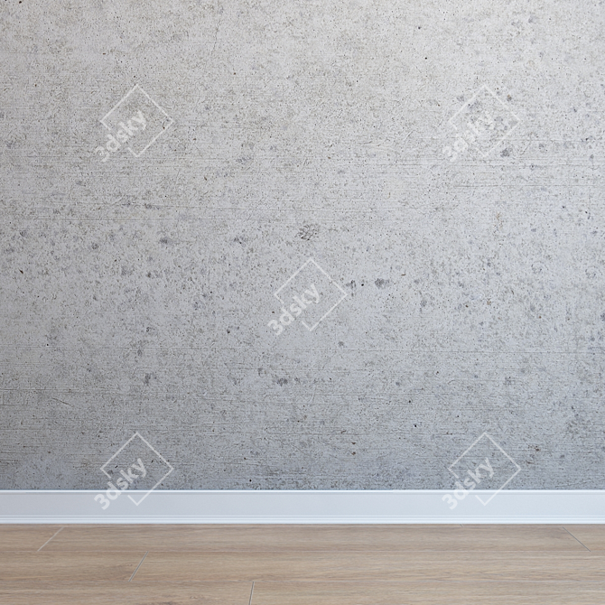 Seamless Ultra HD Concrete 3D model image 1