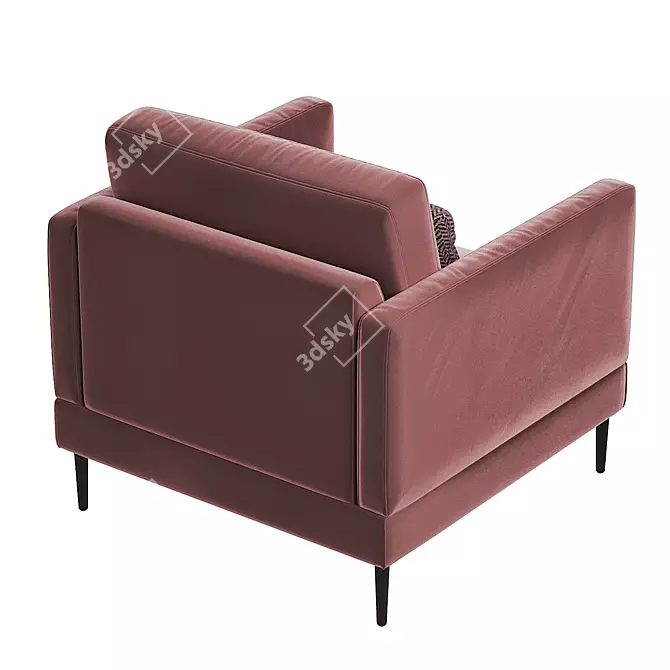 Elegant Mesonica Armchair: "Anton 3D model image 3