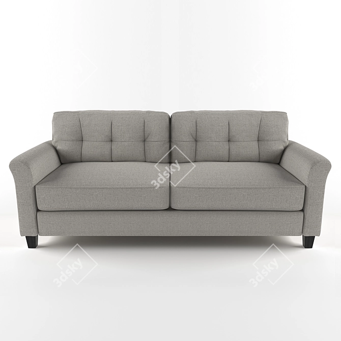 Title: Contemporary Chic Sofa

Description (translated from Russian): This modern sofa combines sleek design with superior comfort. Its clean lines and trendy color 3D model image 1