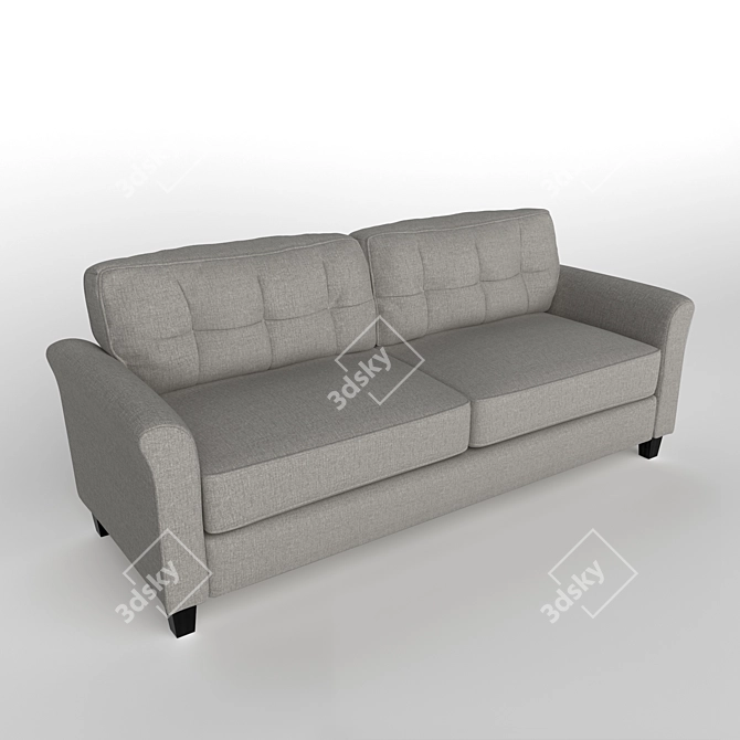 Title: Contemporary Chic Sofa

Description (translated from Russian): This modern sofa combines sleek design with superior comfort. Its clean lines and trendy color 3D model image 2