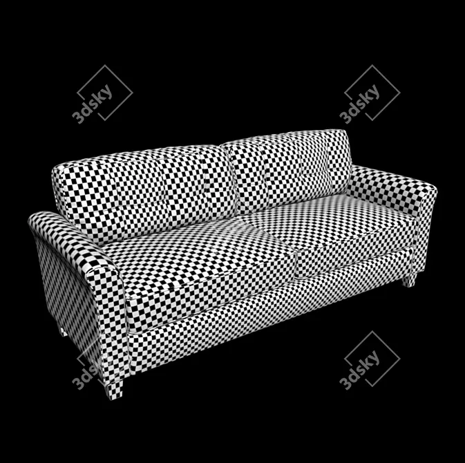 Title: Contemporary Chic Sofa

Description (translated from Russian): This modern sofa combines sleek design with superior comfort. Its clean lines and trendy color 3D model image 3