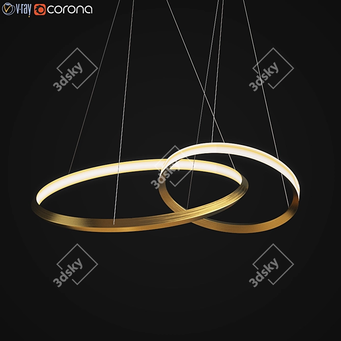 Bronze Age-inspired Oracle 2 Ring 3D model image 1