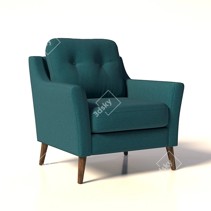 Royal Comfort Armchair 3D model image 1