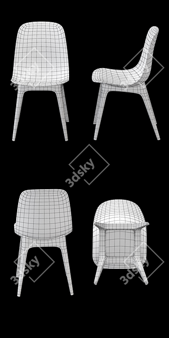 IKEA Odger Kitchen Chair 3D model image 3