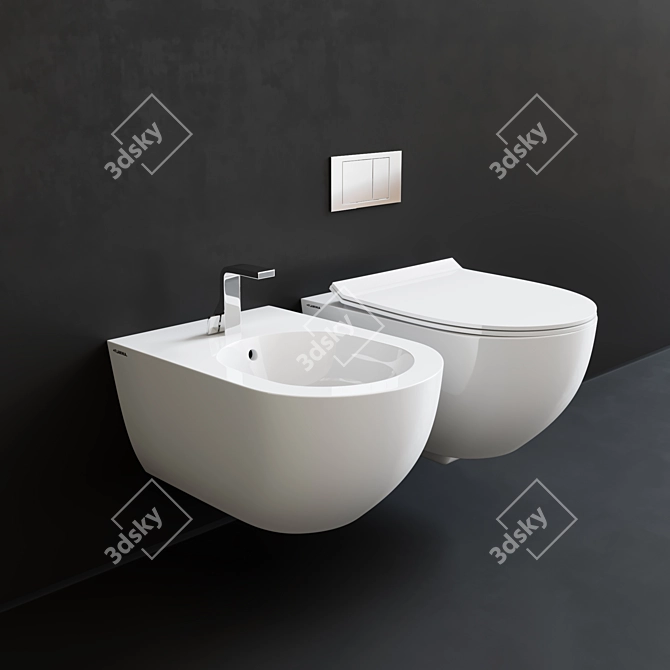 Flaminia Bathroom Solution 3D model image 1