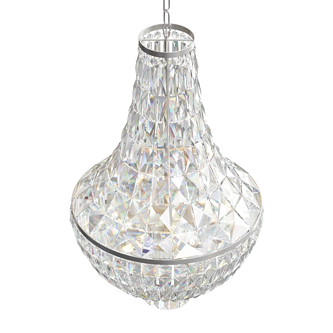 Sparkling Finland Crystal Chandelier 3D model image 2