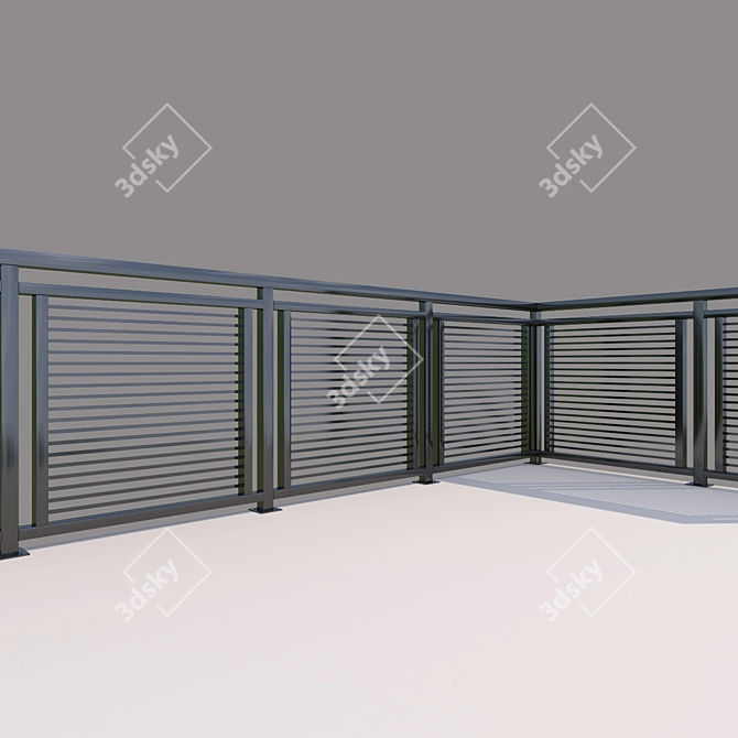 Sturdy Metal House Grill 3D model image 1