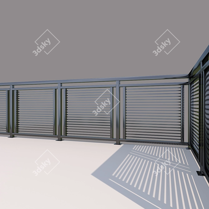 Sturdy Metal House Grill 3D model image 2