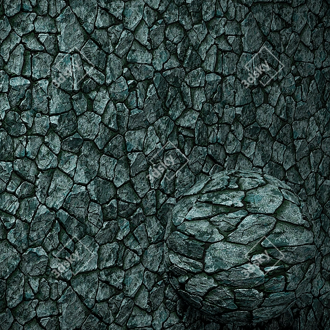 Seamless Stone Textures for V-Ray & Corona 3D model image 2