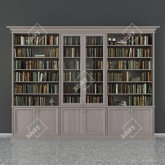 Modern Bookcase: Spacious and Stylish 3D model image 1