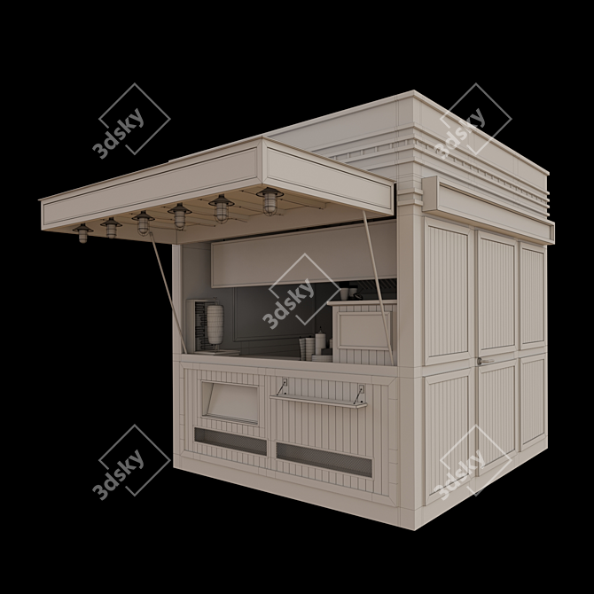 Snack Spot Döner 3D model image 2