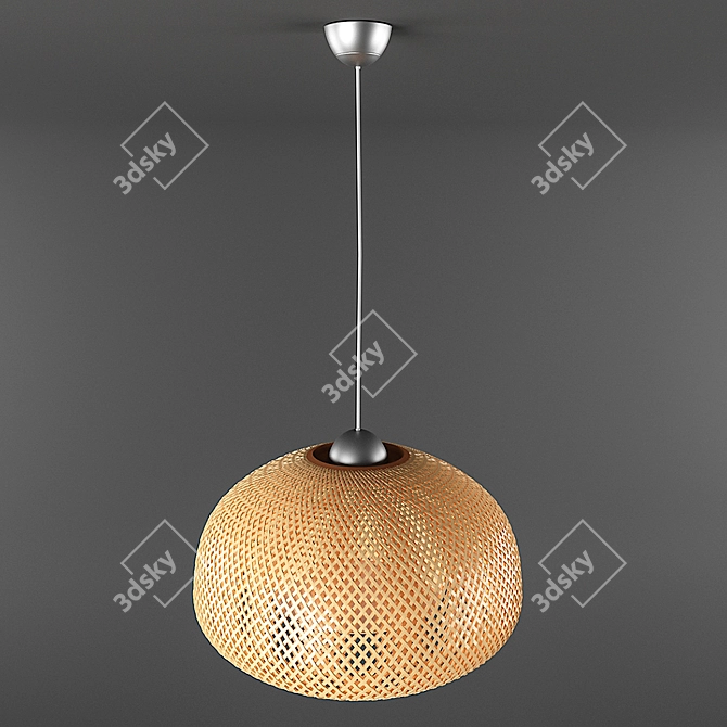 Bamboo Beauty: BOYA Pendant Lamp 3D model image 2