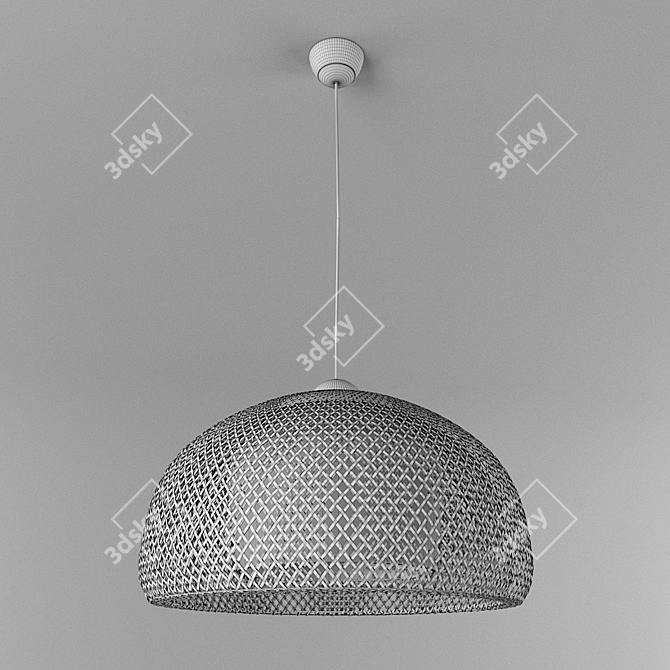 Bamboo Beauty: BOYA Pendant Lamp 3D model image 3