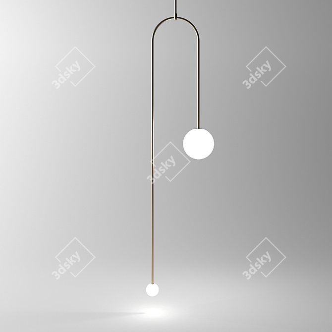 Modern Minimalist Ceiling Lights 3D model image 3