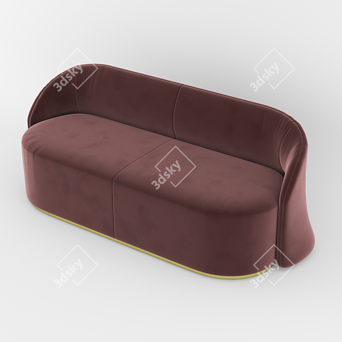 Modern Cara Sofa: Stylish & Comfortable 3D model image 1