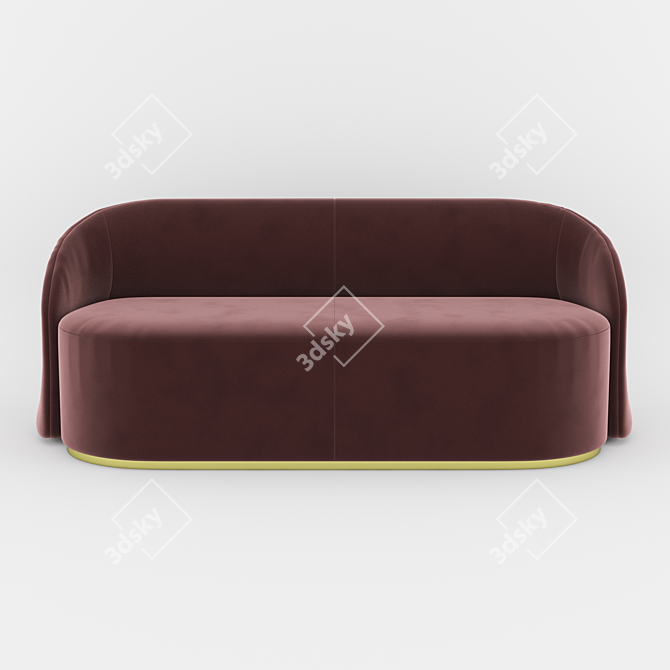 Modern Cara Sofa: Stylish & Comfortable 3D model image 2