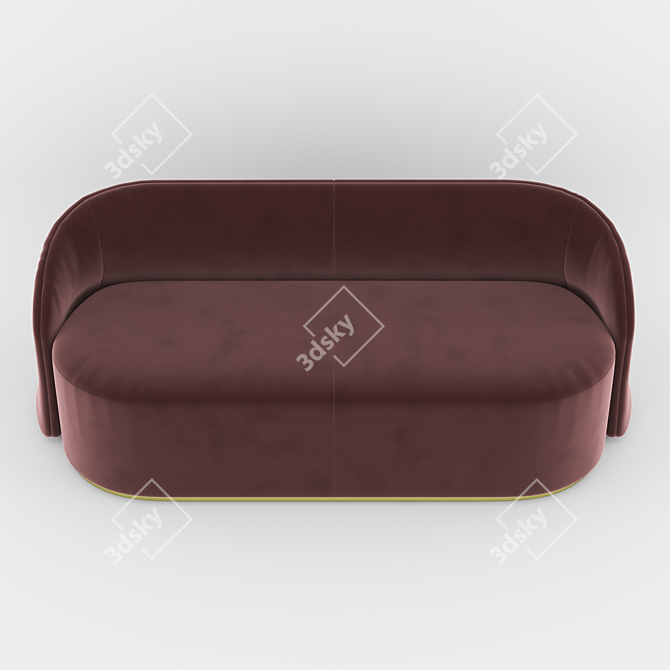 Modern Cara Sofa: Stylish & Comfortable 3D model image 3