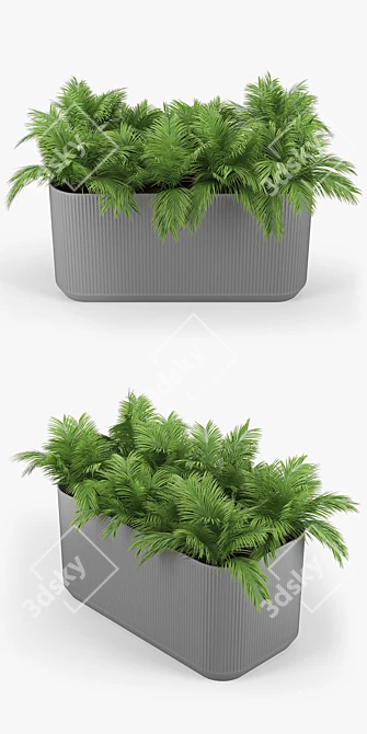 Sleek Urbilis Mod Planter 3D model image 3