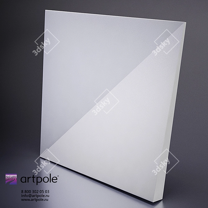 Romb 3D Plaster Panel from Artpole 3D model image 1