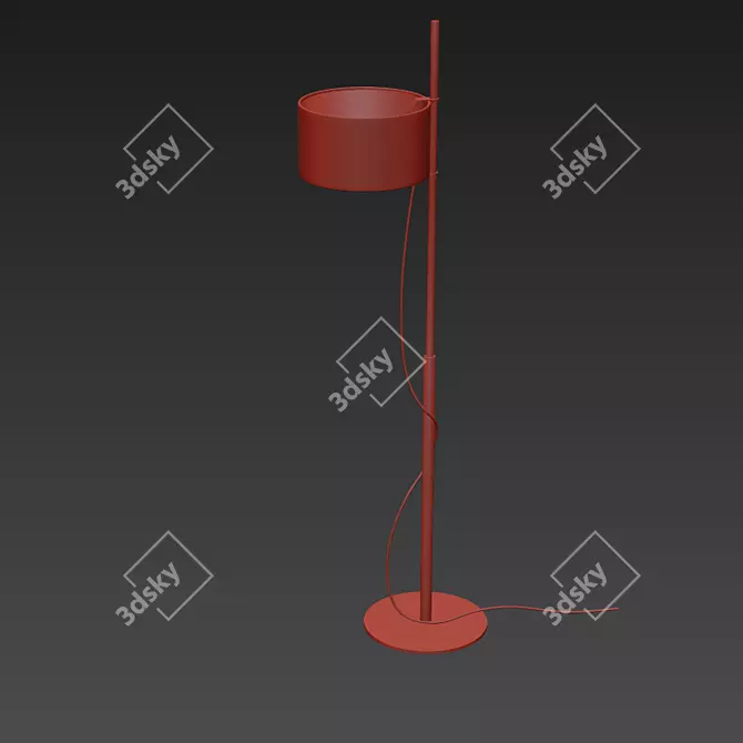 Modern TMD Floor Lamp by Santa Cole 3D model image 2