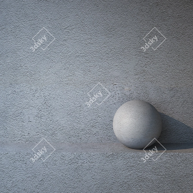 Seamless Plaster Texture 6000x4000 3D model image 1