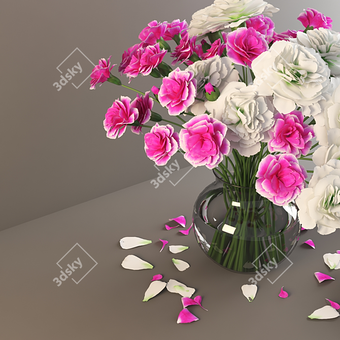 Carnation Flower 3D Model 3D model image 3