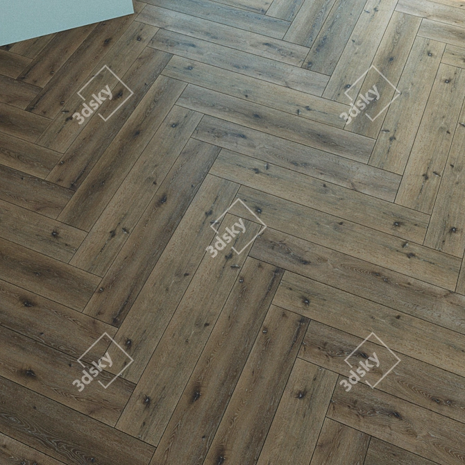 Natural Wood Parquet Tiles. Versatile Flooring Solution. 3D model image 3