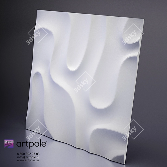 Title: Fog 3D Panel by Artpole 3D model image 2