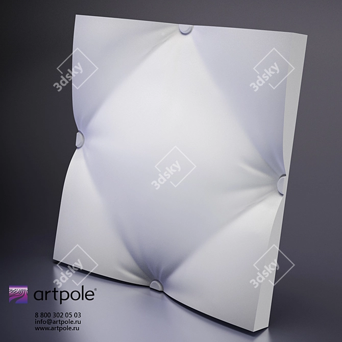 Plaster 3D Panel Ampir from Artpole

Title: Ampir 3D Panel - Artistic Plaster Design 3D model image 1