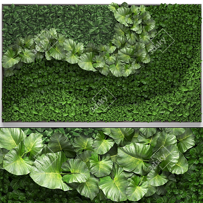 Vertical Garden Module: Eco-Friendly Green Wall 3D model image 1