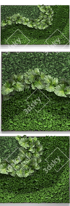 Vertical Garden Module: Eco-Friendly Green Wall 3D model image 2