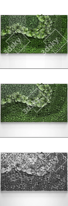Vertical Garden Module: Eco-Friendly Green Wall 3D model image 3