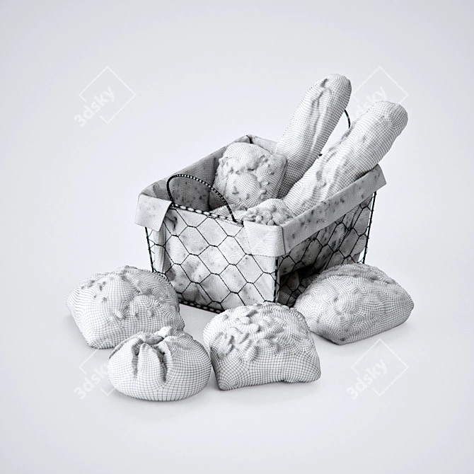 Deliciously Detailed 3D Food Set 3D model image 2